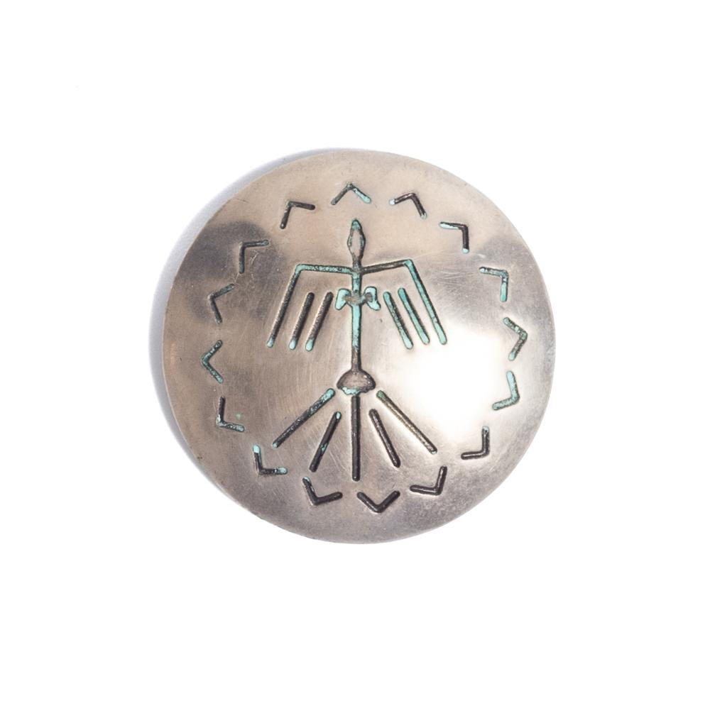 Yuketen Nickel Silver Concho Pin (1.5")-Pin-Clutch Cafe