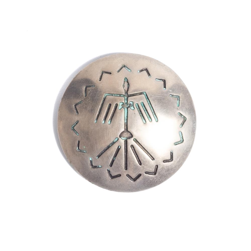 Yuketen Nickel Silver Concho Pin (1.5")-Pin-Clutch Cafe