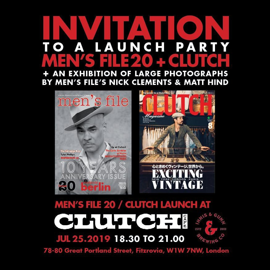 MEN'S FILE x CLUTCH CAFE 20th ISSUE-Clutch Cafe