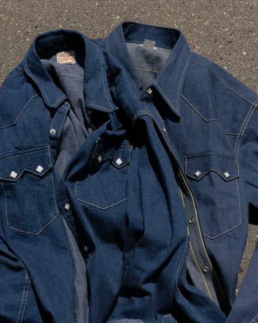 The Real McCoy's Denim Western Shirt / Sawtooth