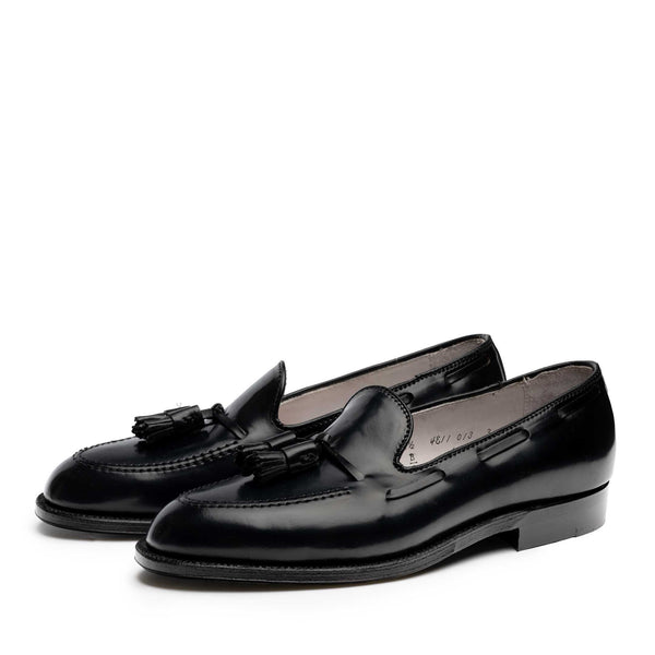 Alden Black Shell Cordovan Tassel Moccasin Loafer 664-Shoes-Clutch Cafe