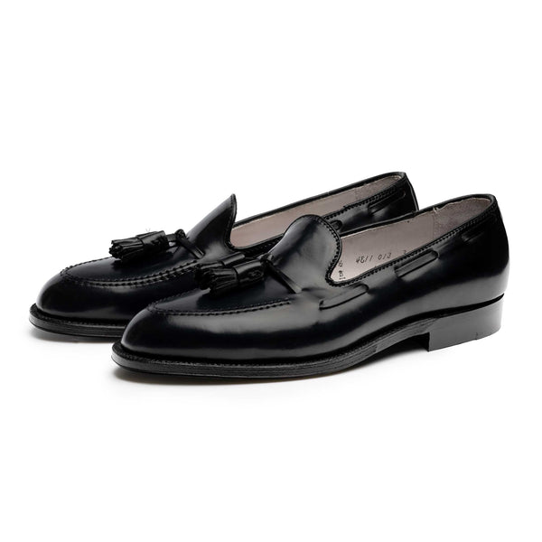 Alden Black Shell Cordovan Tassel Moccasin Loafer 664-Shoes-Clutch Cafe