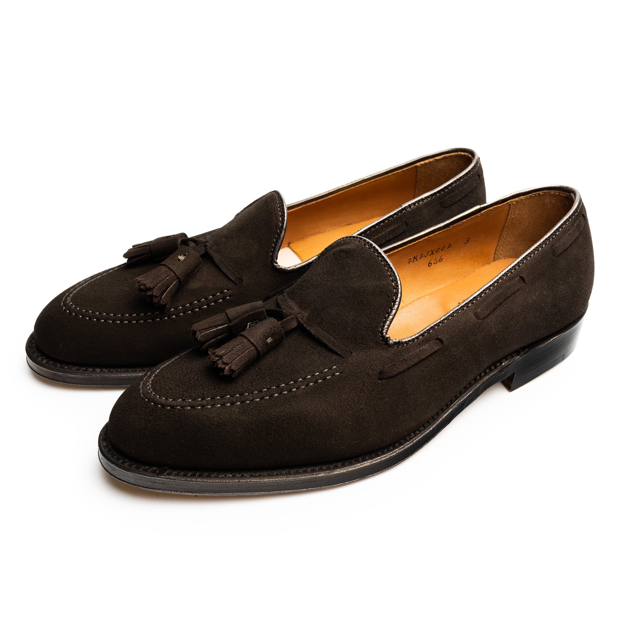 Alden Tassel Loafer Brown Suede 666-shoes-Clutch Cafe