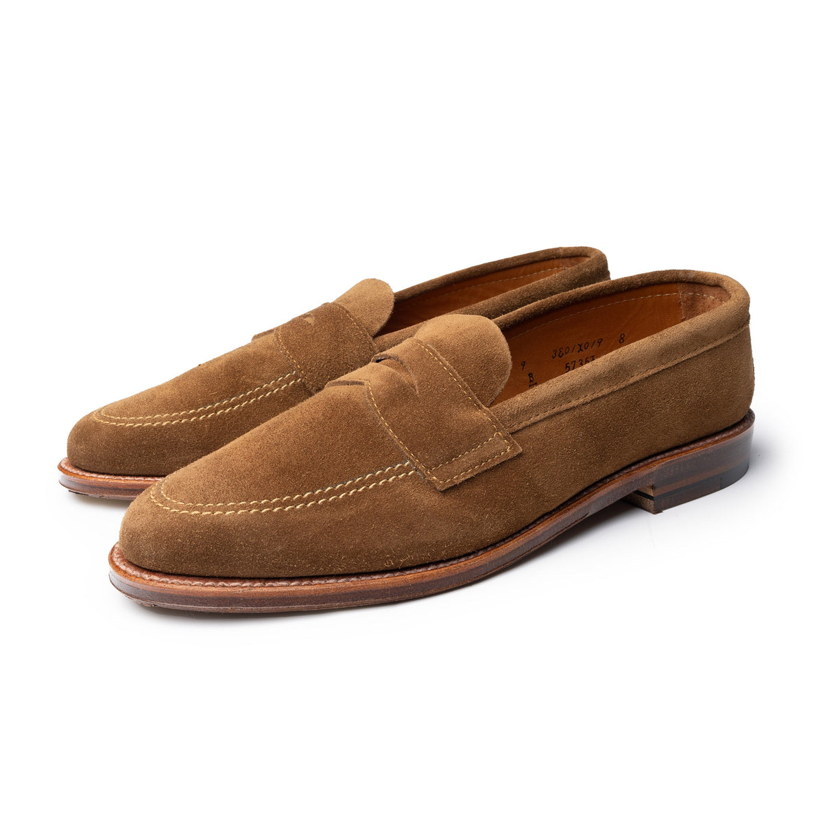 Alden Unlined Penny Loafer Snuff Suede 5735F – Clutch Cafe