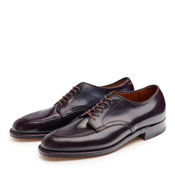 Alden x Clutch Cafe V-Tip Blucher Colour #8 Cordovan A0607-Shoes-Clutch Cafe