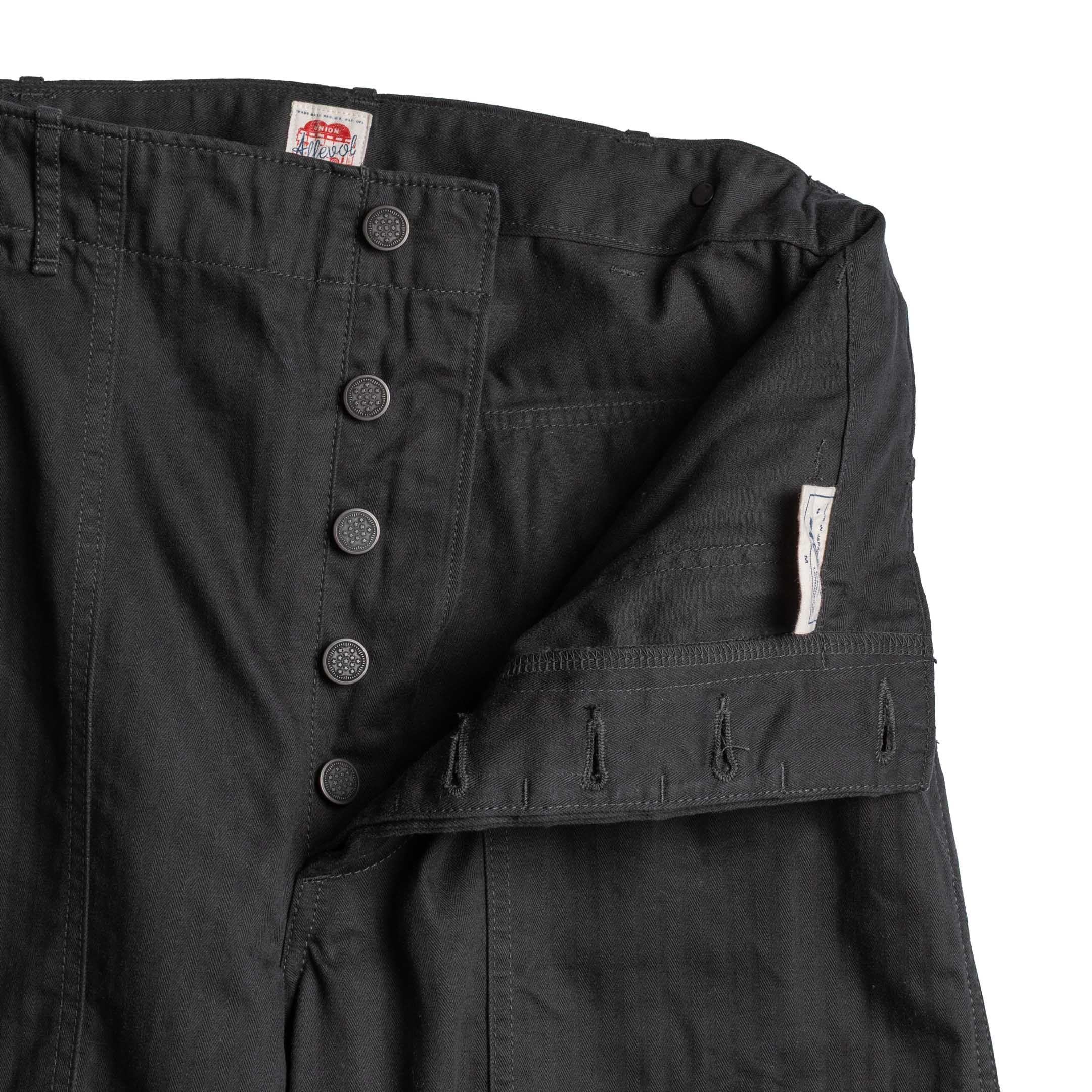 Allevol Baker Pants Black-Trousers-Clutch Cafe