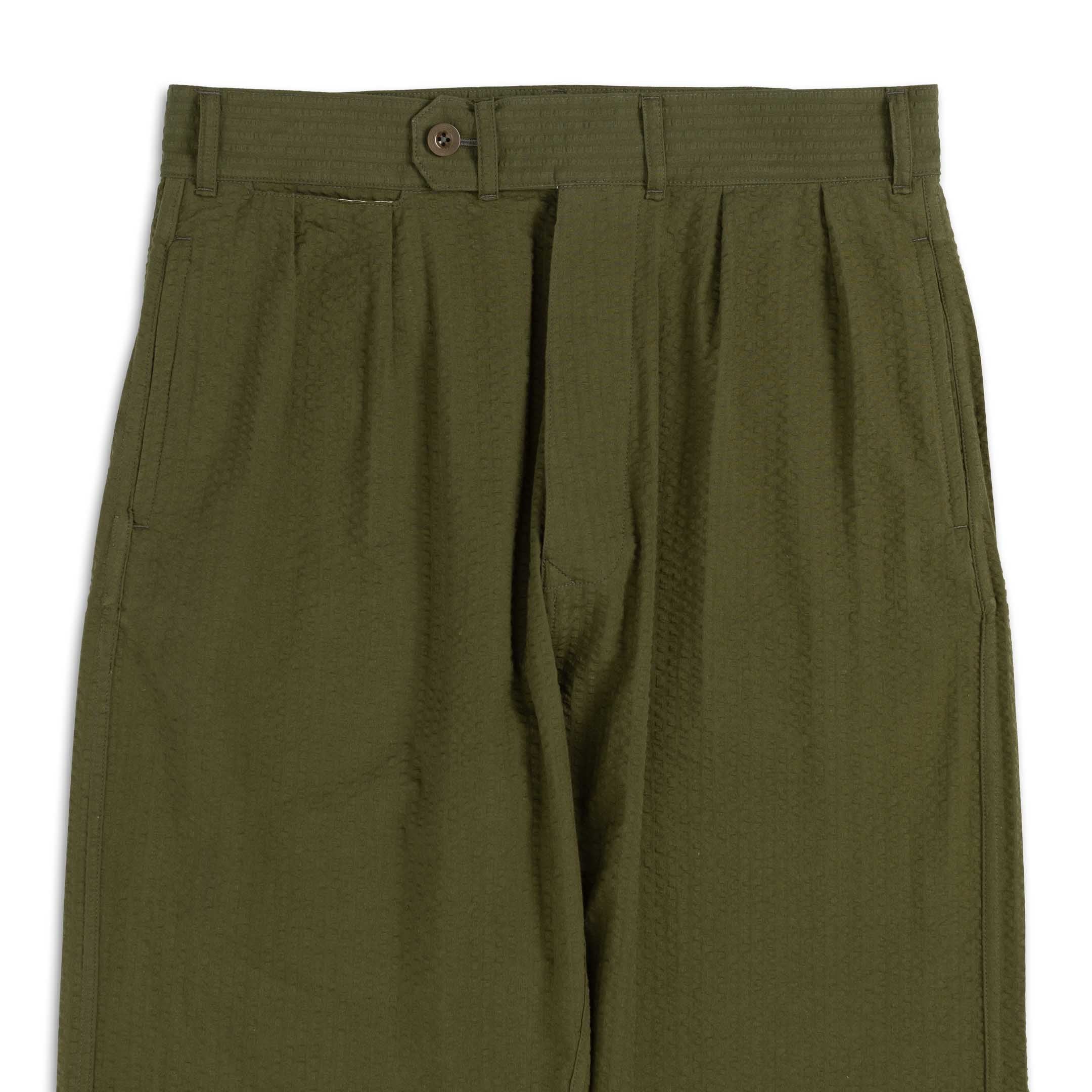 Allevol Brunel Seersucker Green-Trousers-Clutch Cafe