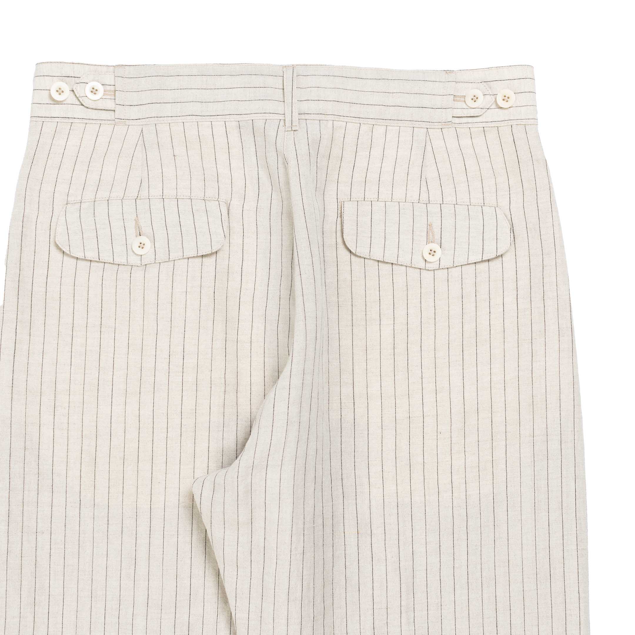 Allevol Brunel Stripe-Trousers-Clutch Cafe