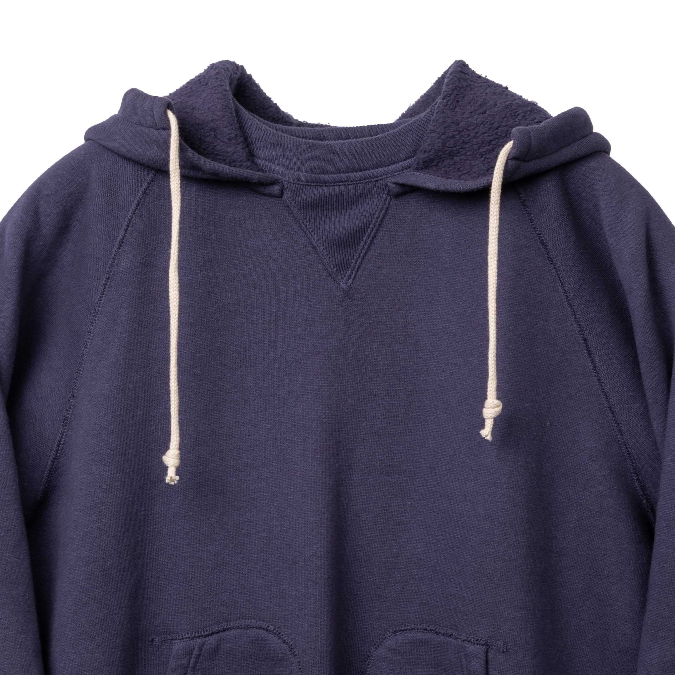 Allevol Easy 'Afterhood' Hooded Sweatshirt Navy-Hooded Sweatshirt-Clutch Cafe