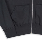 Allevol Easy 'Full Zip' Hooded Sweatshirt Black-Hooded Sweatshirt-Clutch Cafe