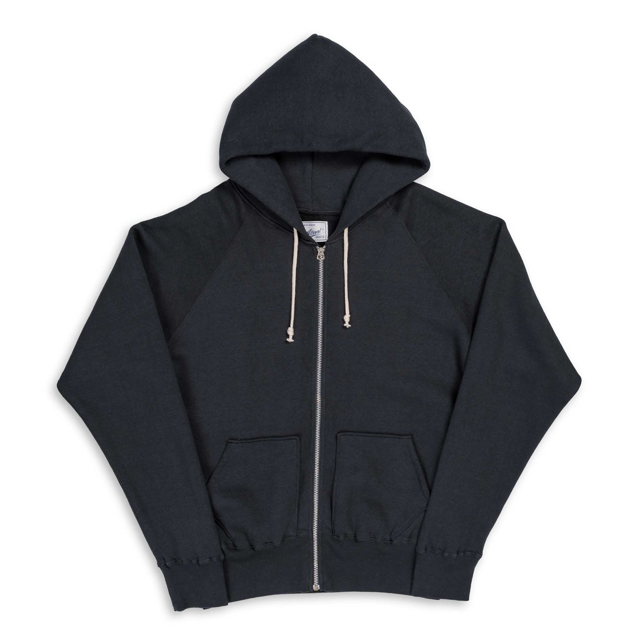 Allevol Easy 'Full Zip' Hooded Sweatshirt Black-Hooded Sweatshirt-Clutch Cafe
