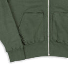 Allevol Easy 'Full Zip' Hooded Sweatshirt Green-Hooded Sweatshirt-Clutch Cafe