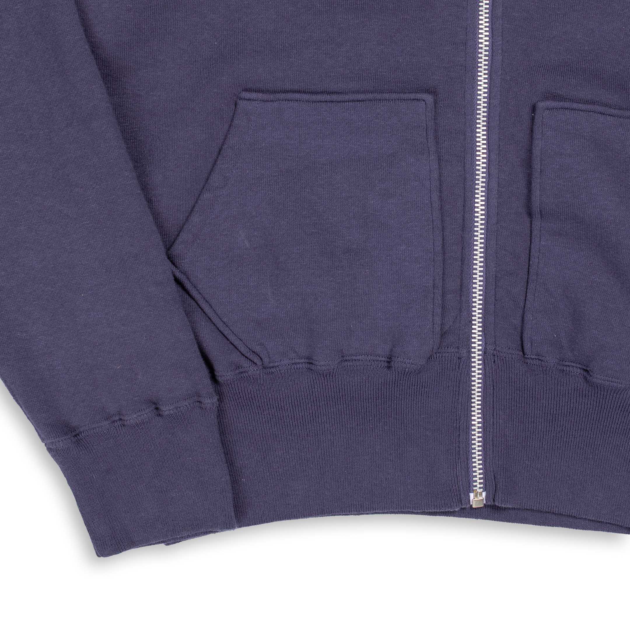 Allevol Easy 'Full Zip' Hooded Sweatshirt Navy-Hooded Sweatshirt-Clutch Cafe