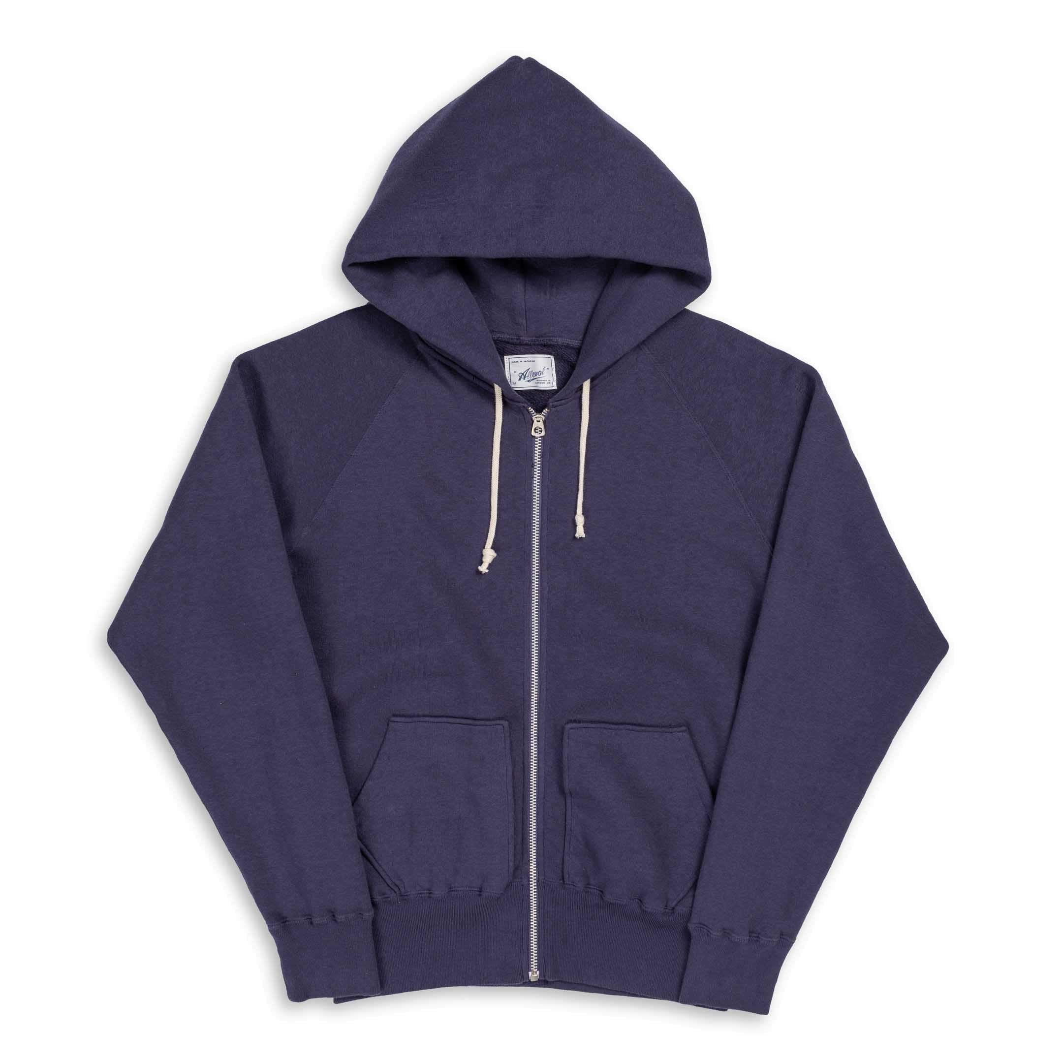 Allevol Easy 'Full Zip' Hooded Sweatshirt Navy-Hooded Sweatshirt-Clutch Cafe