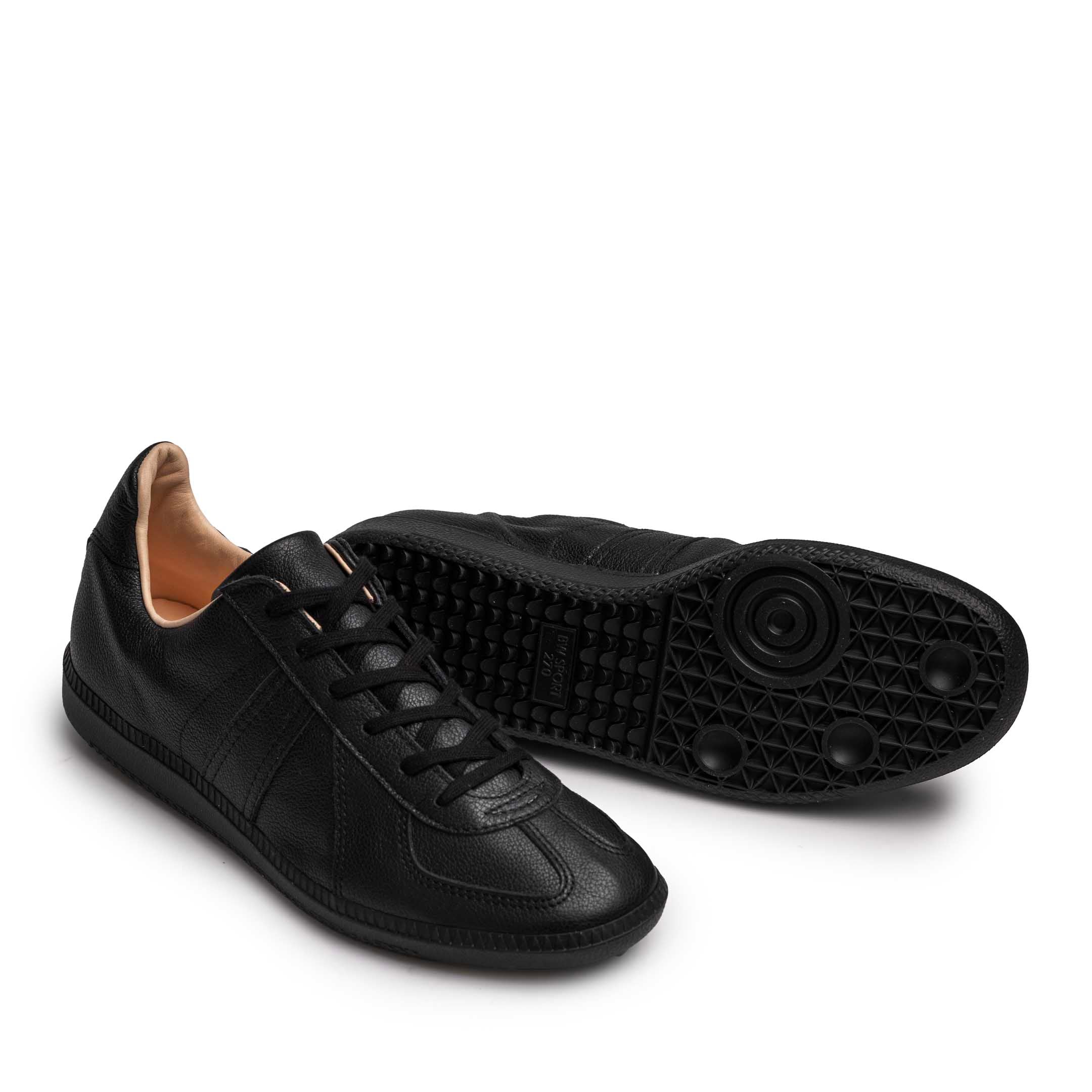 German Trainer Made in CZ 27cmブラック Allevol German Army Trainer (GAT) Sneaker All Black Leather