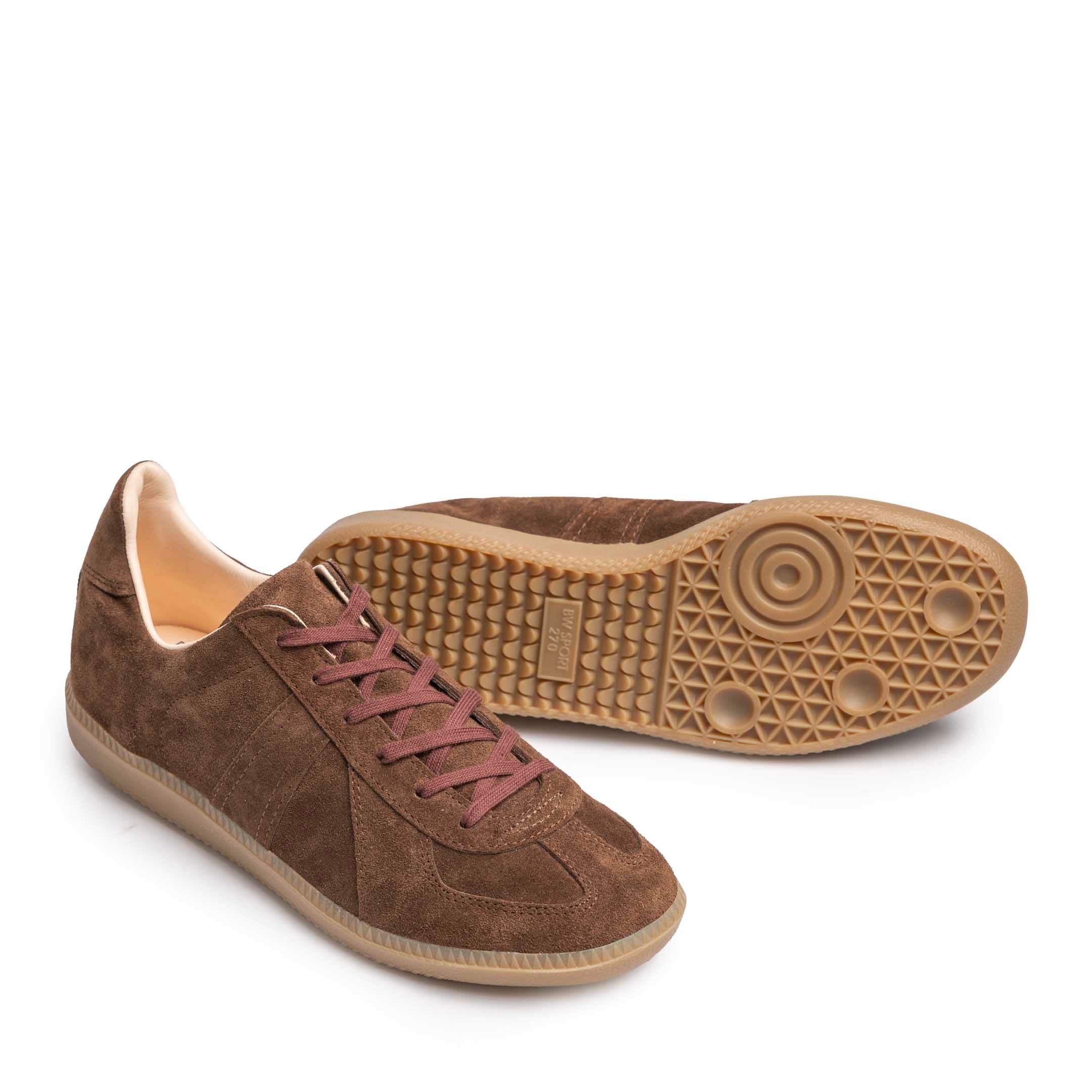 Allevol German Army Trainer (GAT) Sneaker Brown Suede-Sneaker-Clutch Cafe