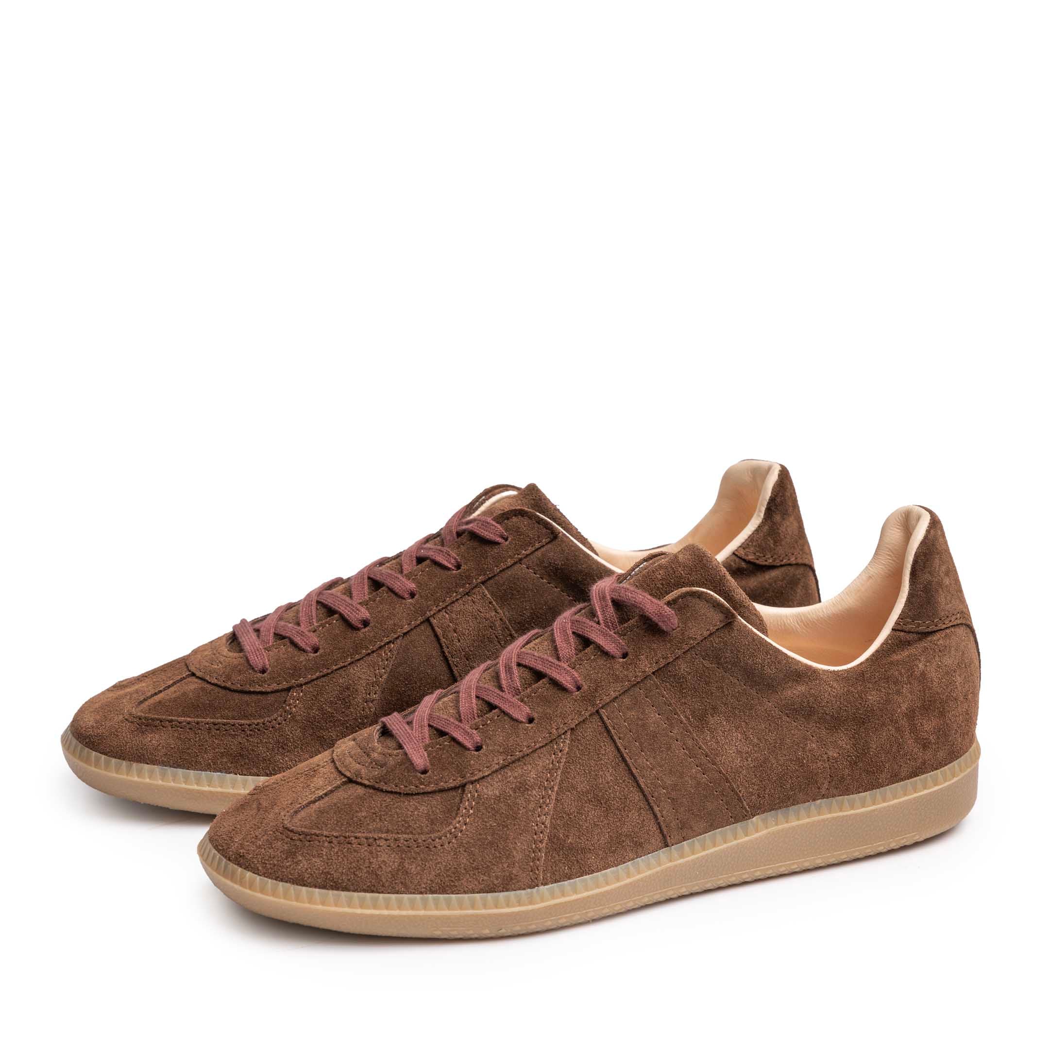 Allevol German Army Trainer (GAT) Sneaker Brown Suede-Sneaker-Clutch Cafe