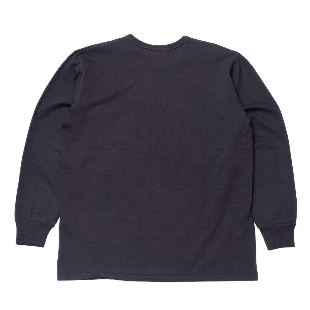 Allevol Heavy Duty Crew Neck L/S T-Shirt Navy-T-Shirt-Clutch Cafe