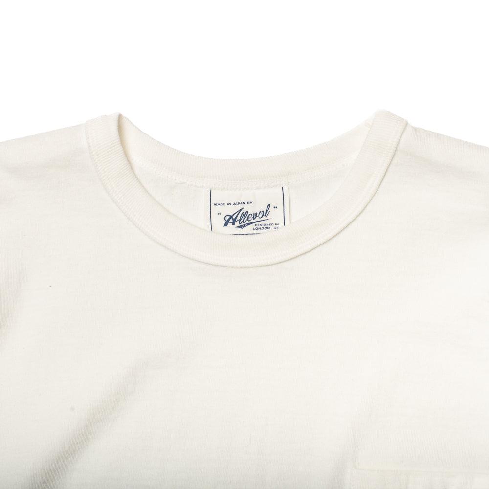 Allevol Heavy Duty Crew Neck L/S T-Shirt White-T-Shirt-Clutch Cafe