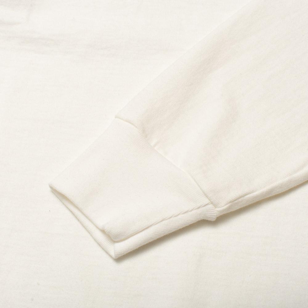 Allevol Heavy Duty Crew Neck L/S T-Shirt White-T-Shirt-Clutch Cafe