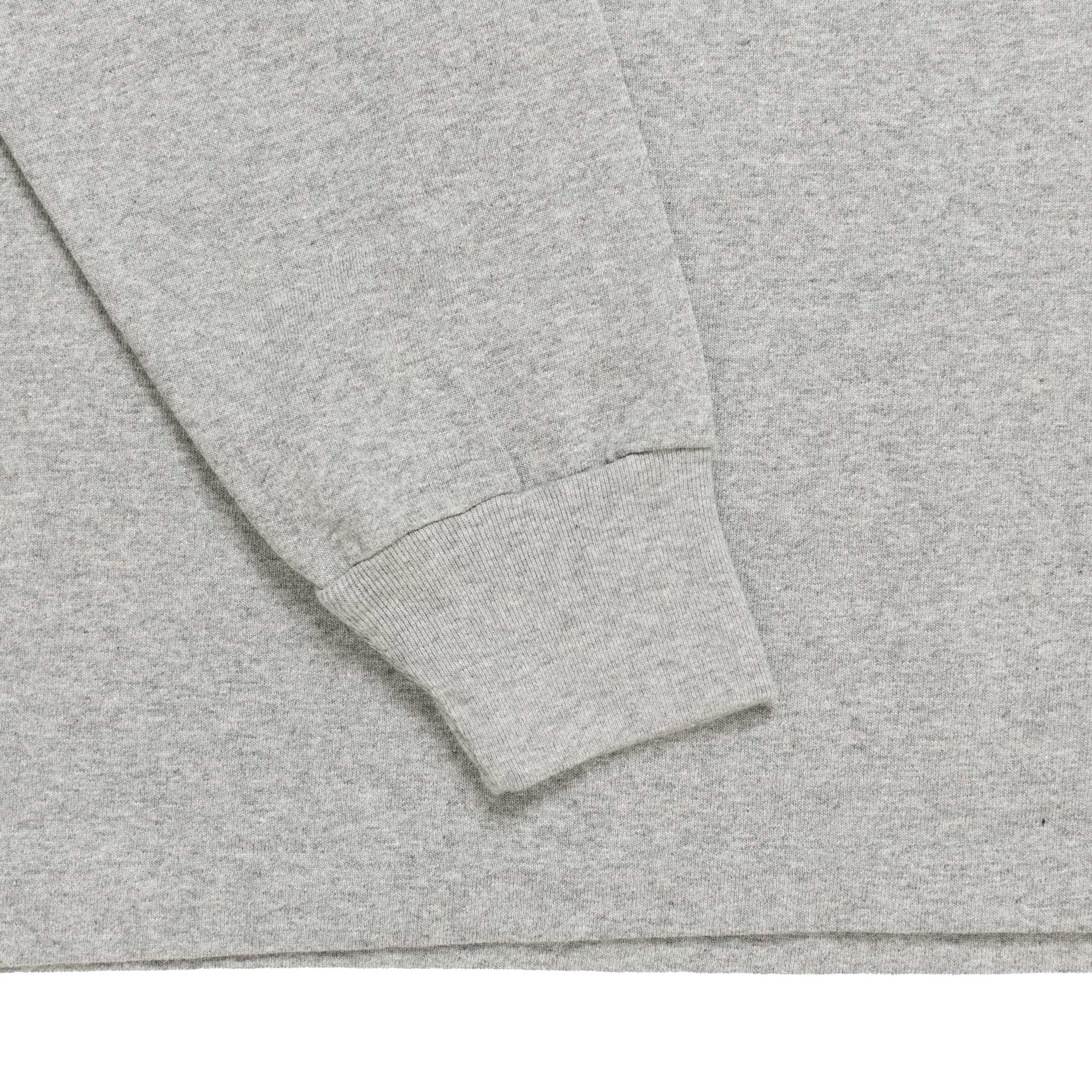 Allevol Heavy Duty Crew Neck Square Pocket L/S T-shirt Grey-T-Shirt-Clutch Cafe