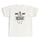 Allevol Heavy Duty Crew Neck T-Shirt White - HEPCAT DAY Print-Clutch Cafe