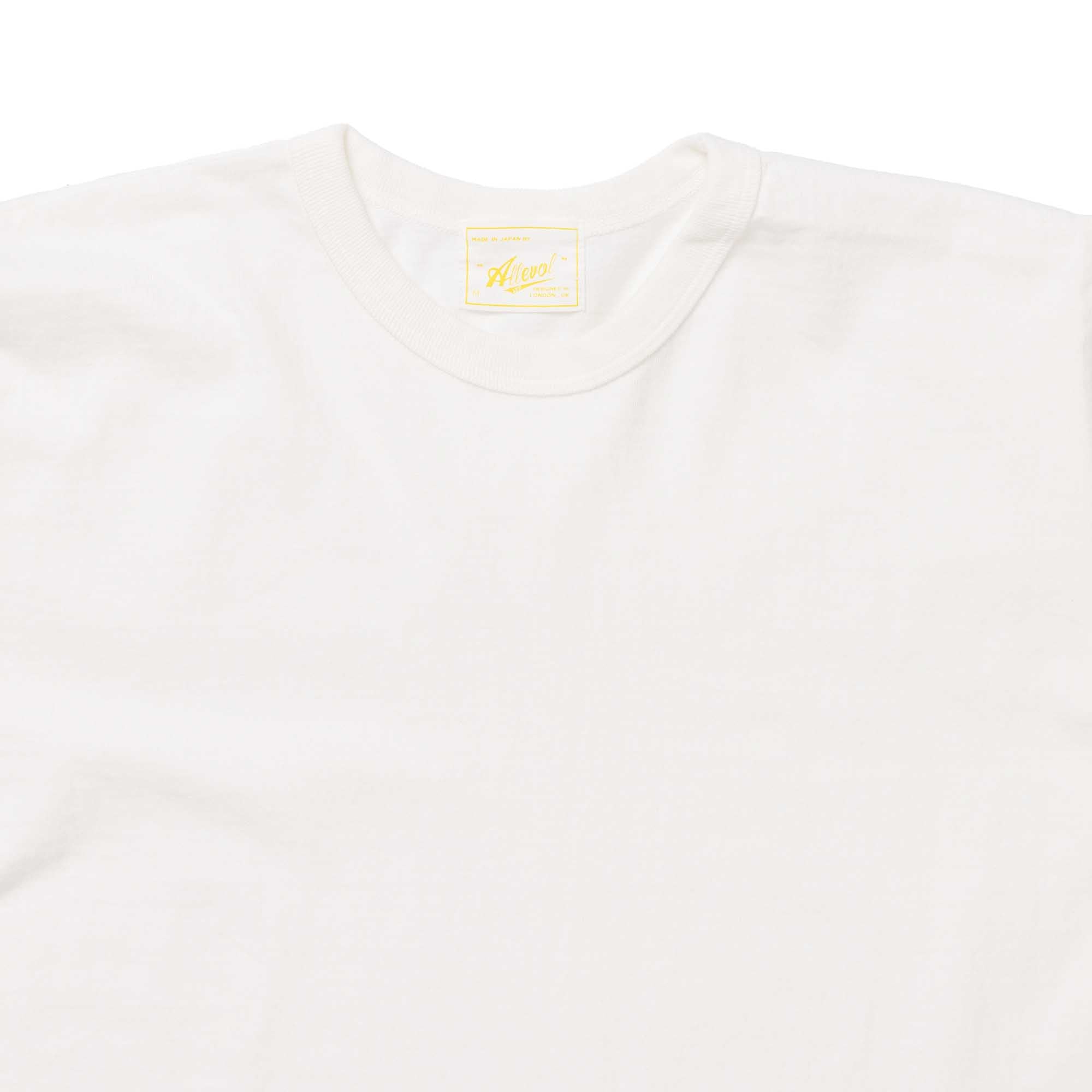 Allevol Heavy Duty Crew Neck T-shirt Cropped White-T-shirt-Clutch Cafe