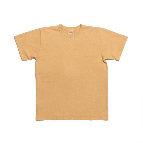 Allevol Heavy Duty Crew Neck T-shirt Hand Dyed Orange-T-Shirt-Clutch Cafe
