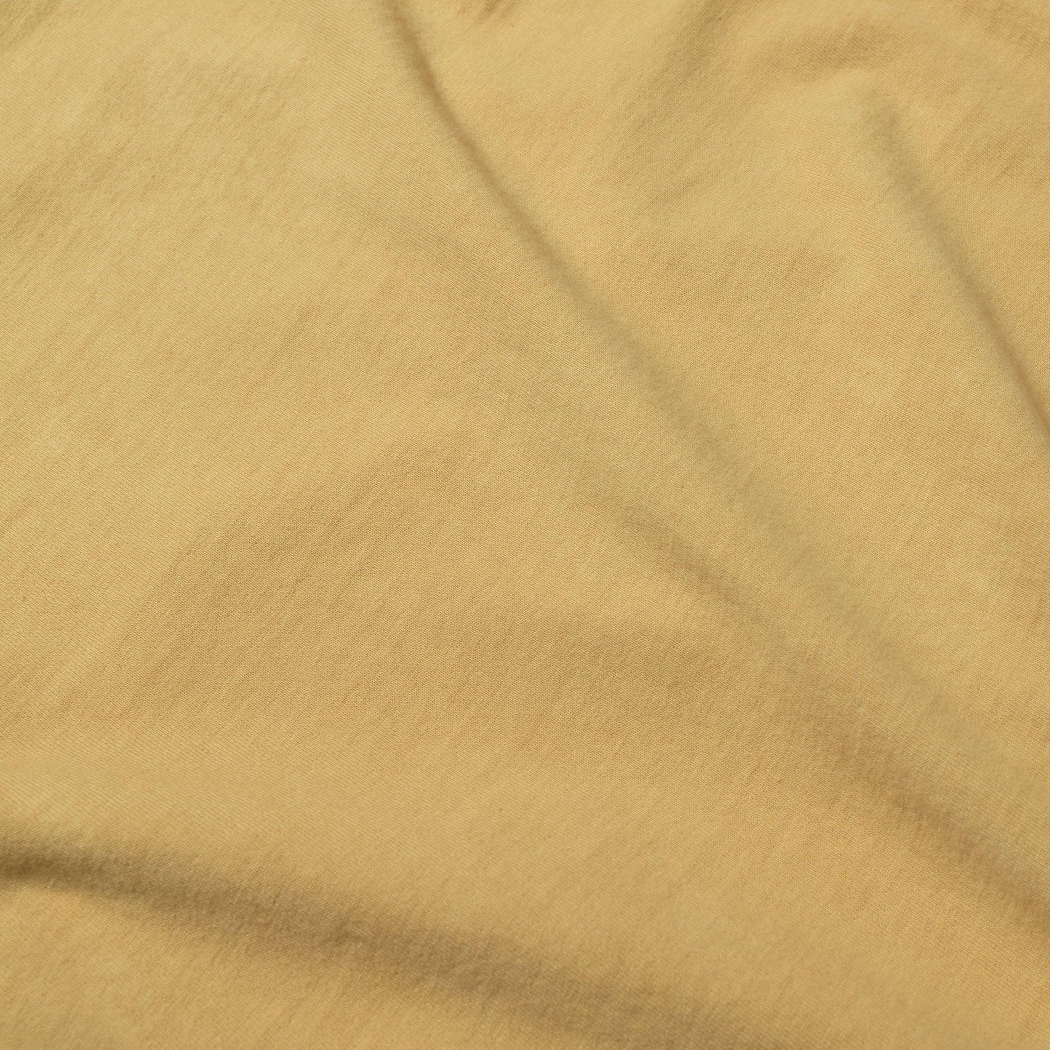 Allevol Heavy Duty Crew Neck T-shirt Hand Dyed Yellow-T-Shirt-Clutch Cafe