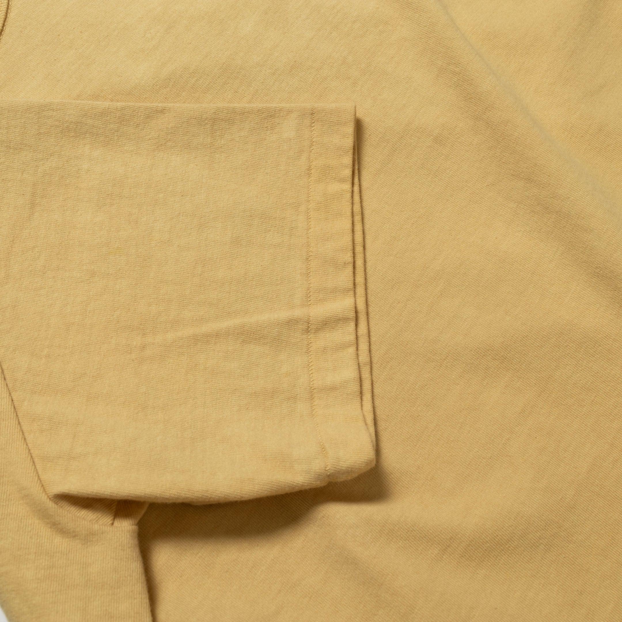 Allevol Heavy Duty Crew Neck T-shirt Hand Dyed Yellow-T-Shirt-Clutch Cafe