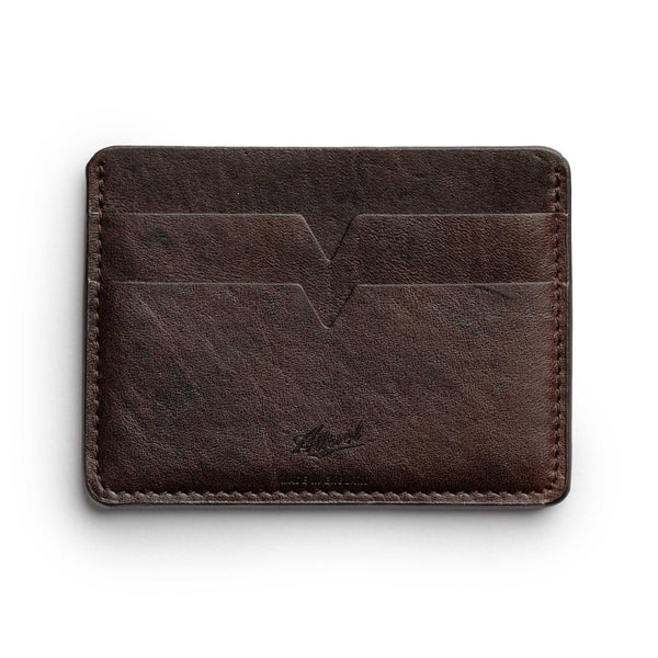 Allevol Leather Card Holder Brown-Wallet-Clutch Cafe