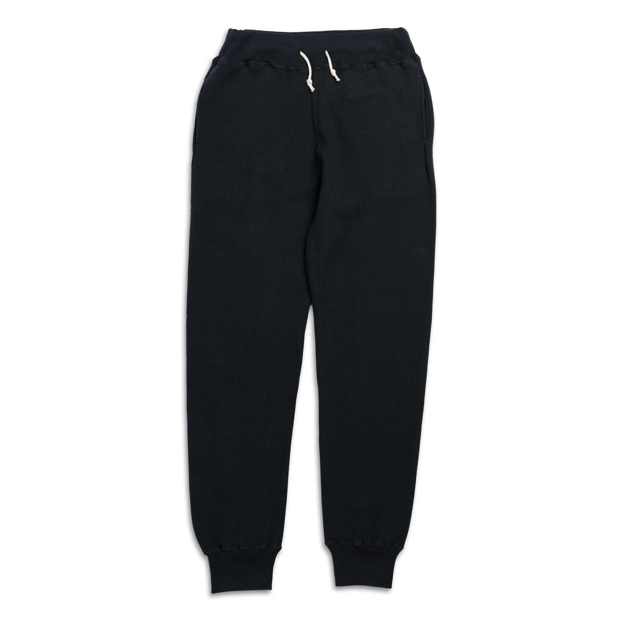 Allevol Loopwheel Easy Sweatpants Black-Sweatpants-Clutch Cafe