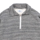Allevol Loopwheel Quarter Zip Sweatshirt Dark Grey-Sweatshirt-Clutch Cafe