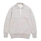 Allevol Loopwheel Quarter Zip Sweatshirt Grey-Sweatshirt-Clutch Cafe
