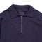 Allevol Loopwheel Quarter Zip Sweatshirt Navy-Sweatshirt-Clutch Cafe