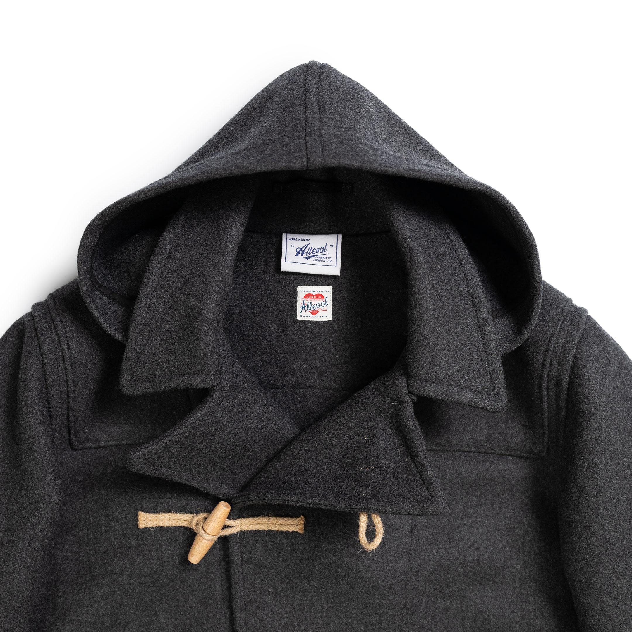 Allevol 'Pat' Duffle Coat Grey-Jacket-Clutch Cafe