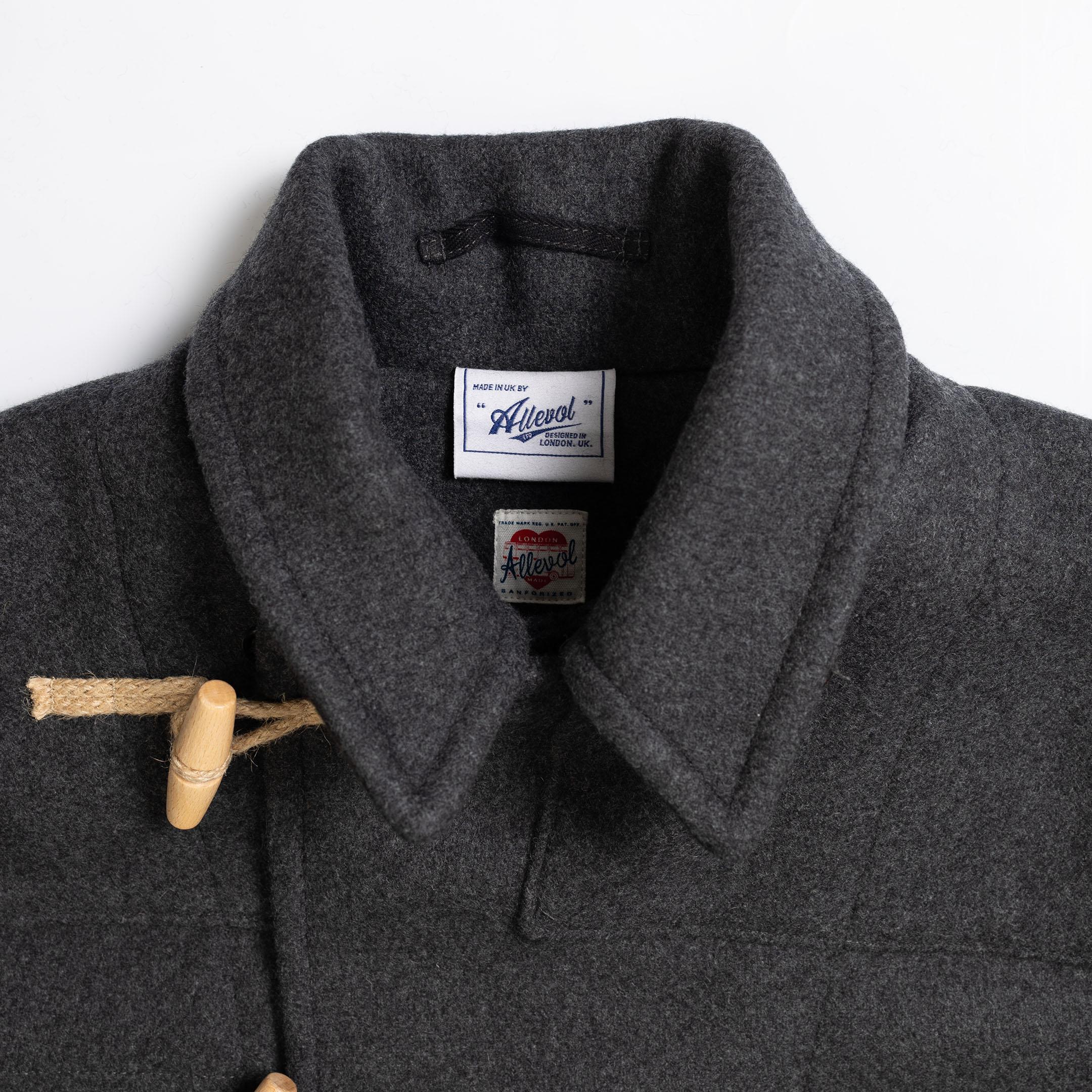 Allevol 'Pat' Duffle Coat Grey-Jacket-Clutch Cafe