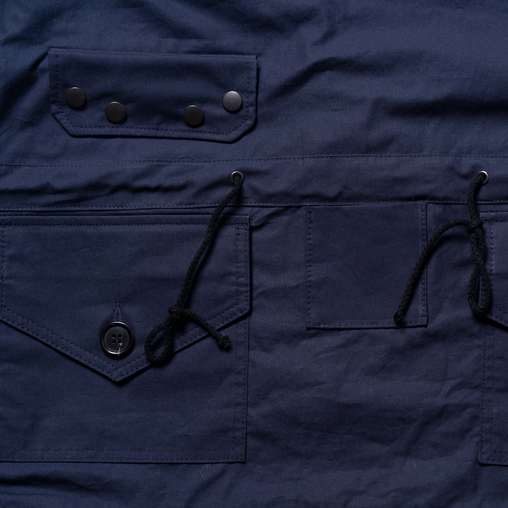 Allevol Reversible Pullover Smock Navy/Beige-Jacket-Clutch Cafe