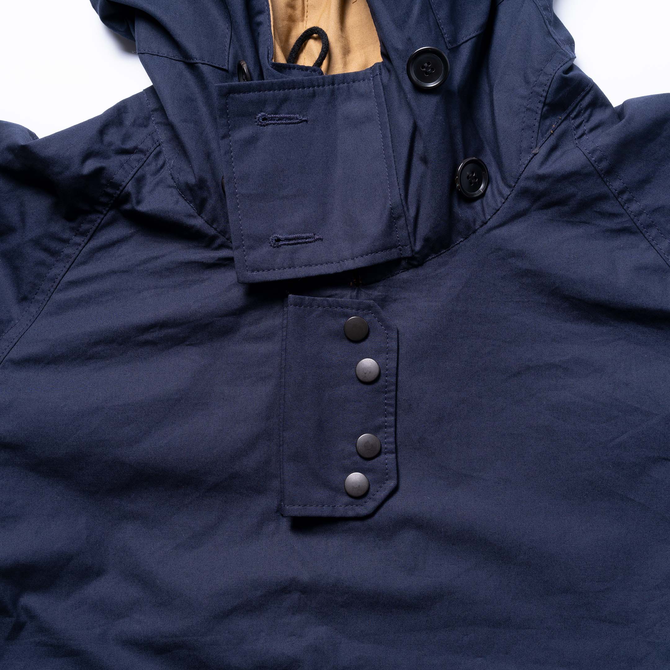 Allevol Reversible Pullover Smock Navy/Beige-Jacket-Clutch Cafe