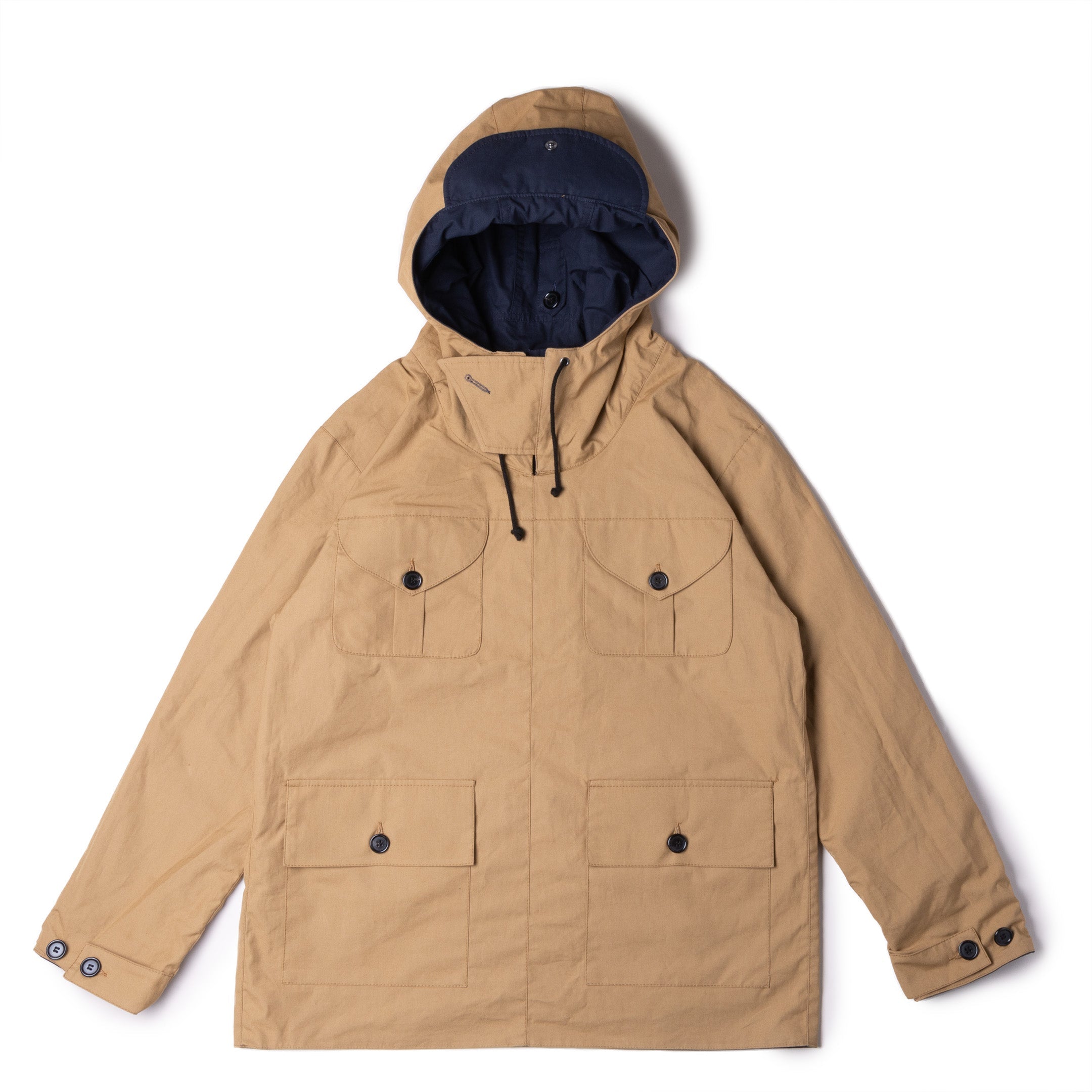 Allevol Reversible Pullover Smock Navy/Beige-Jacket-Clutch Cafe