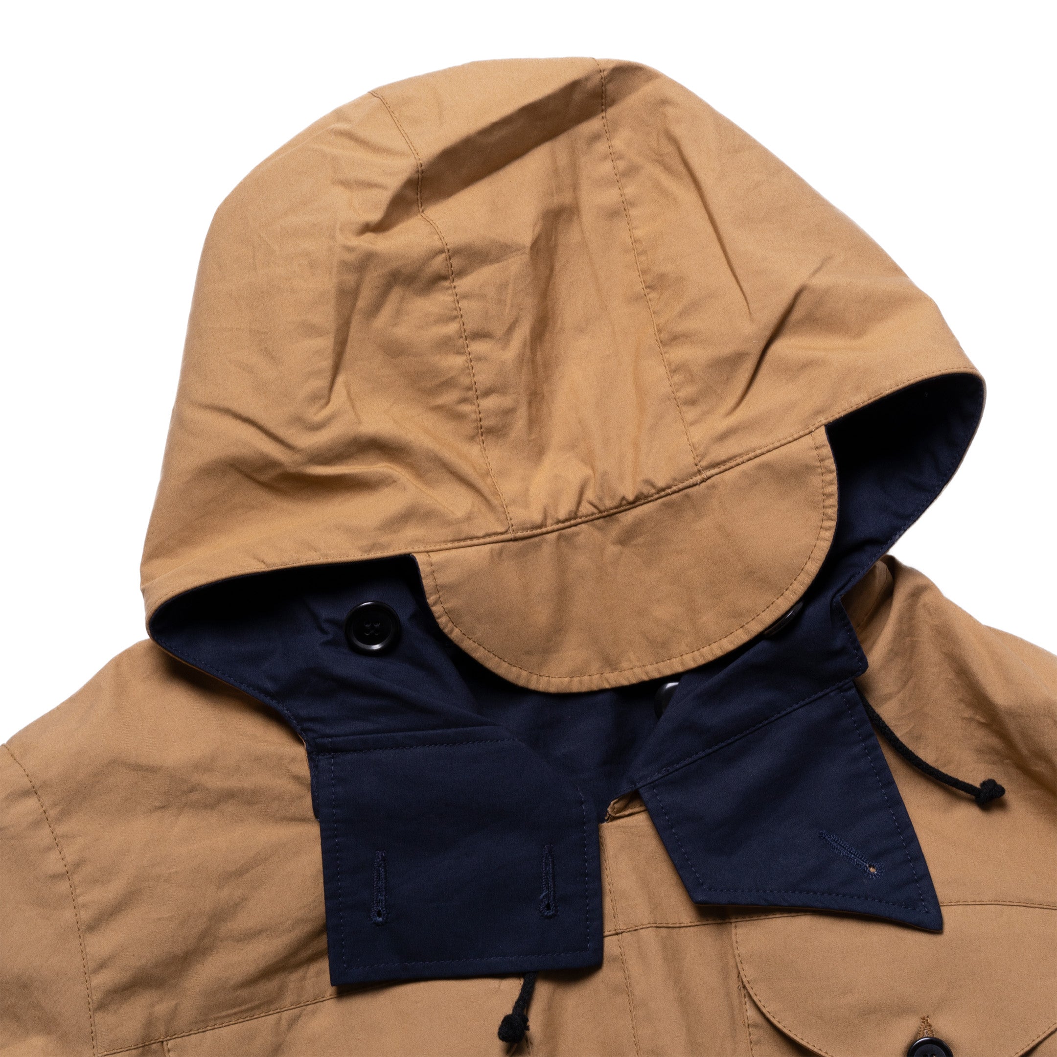 Allevol Reversible Pullover Smock Navy/Beige-Jacket-Clutch Cafe