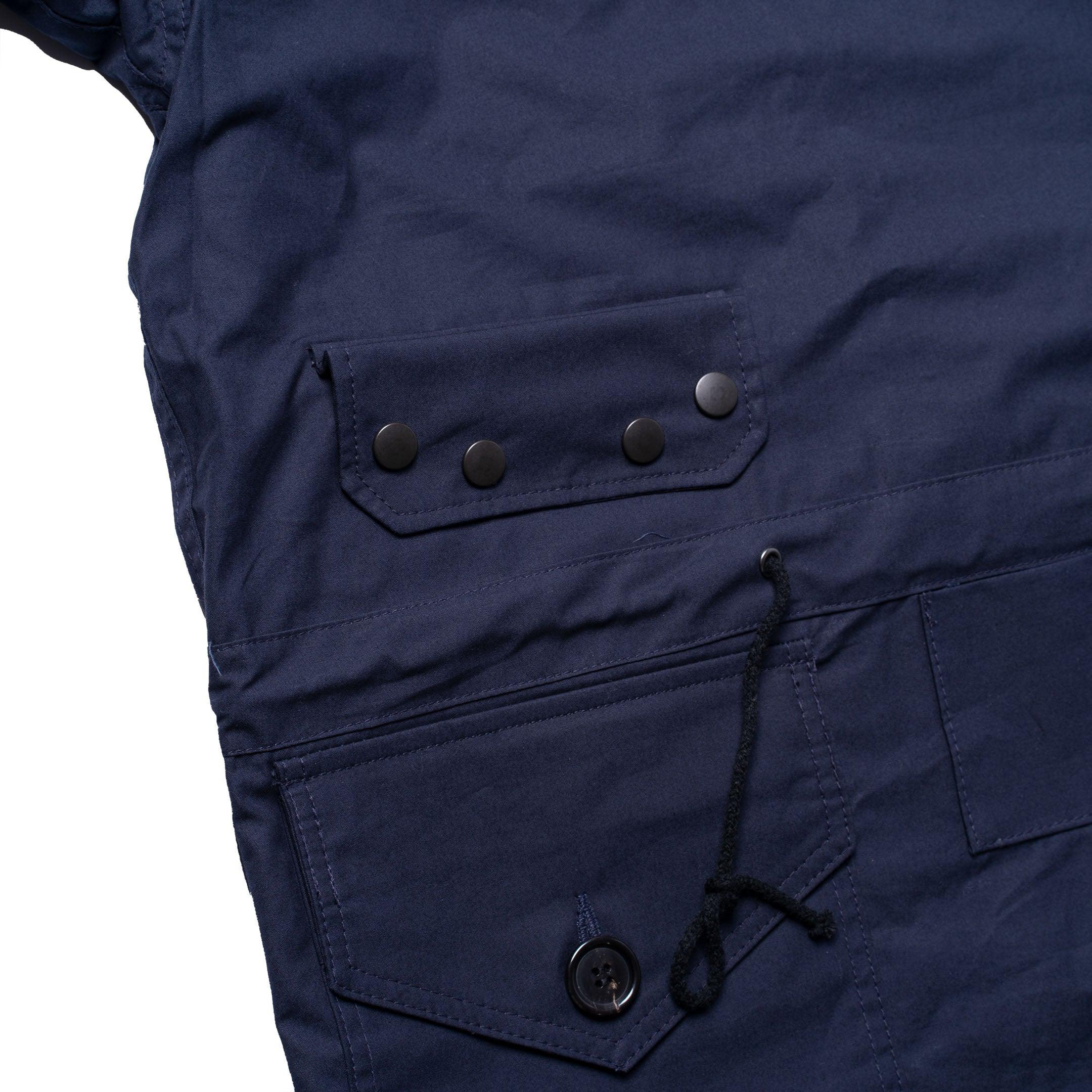 Allevol Reversible Pullover Smock Navy/Beige-Jacket-Clutch Cafe