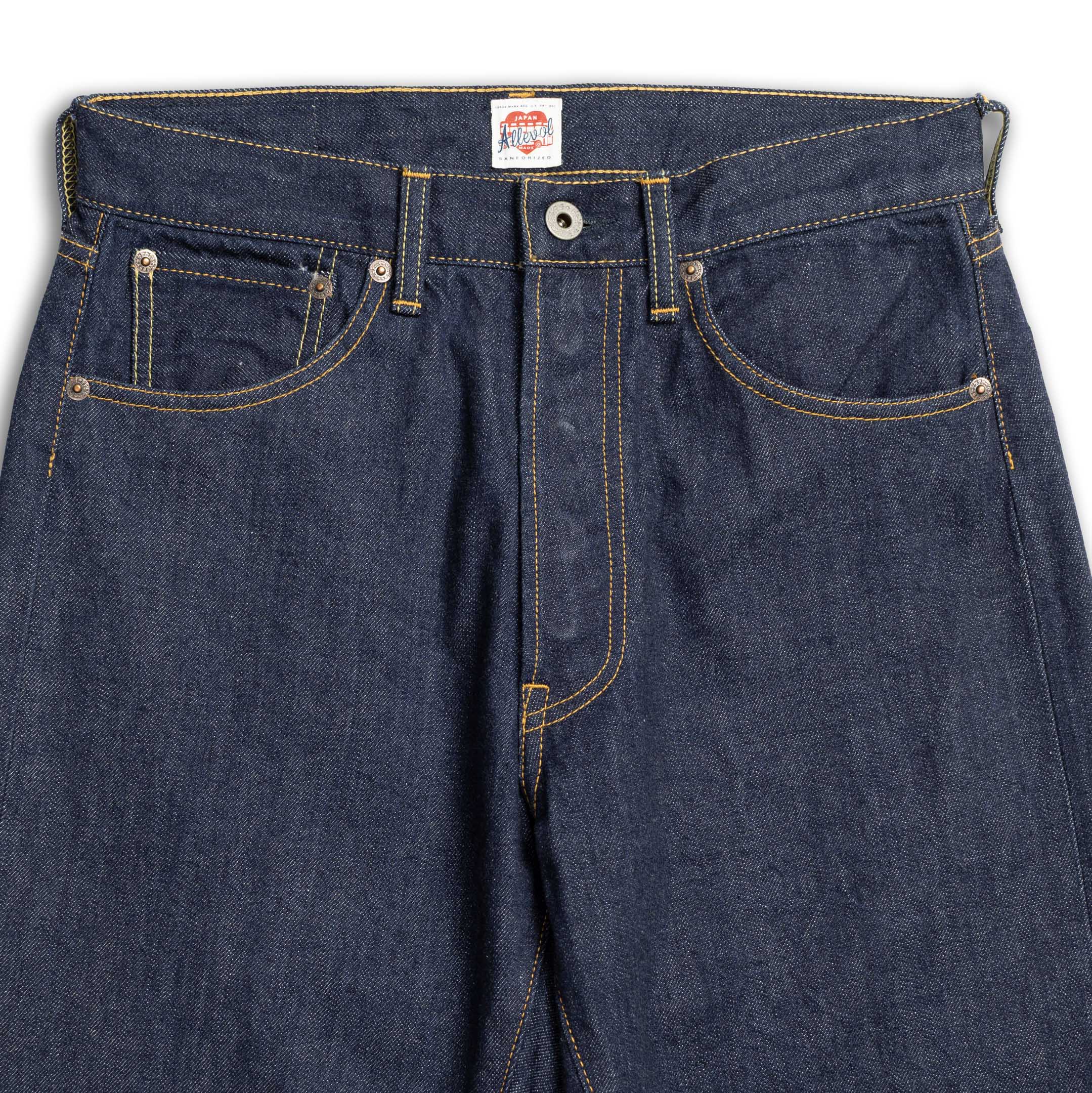 Allevol 'Roku Roku' 66 Denim Jean Natural Indigo-Jean-Clutch Cafe-selvage denim-selfedge denim