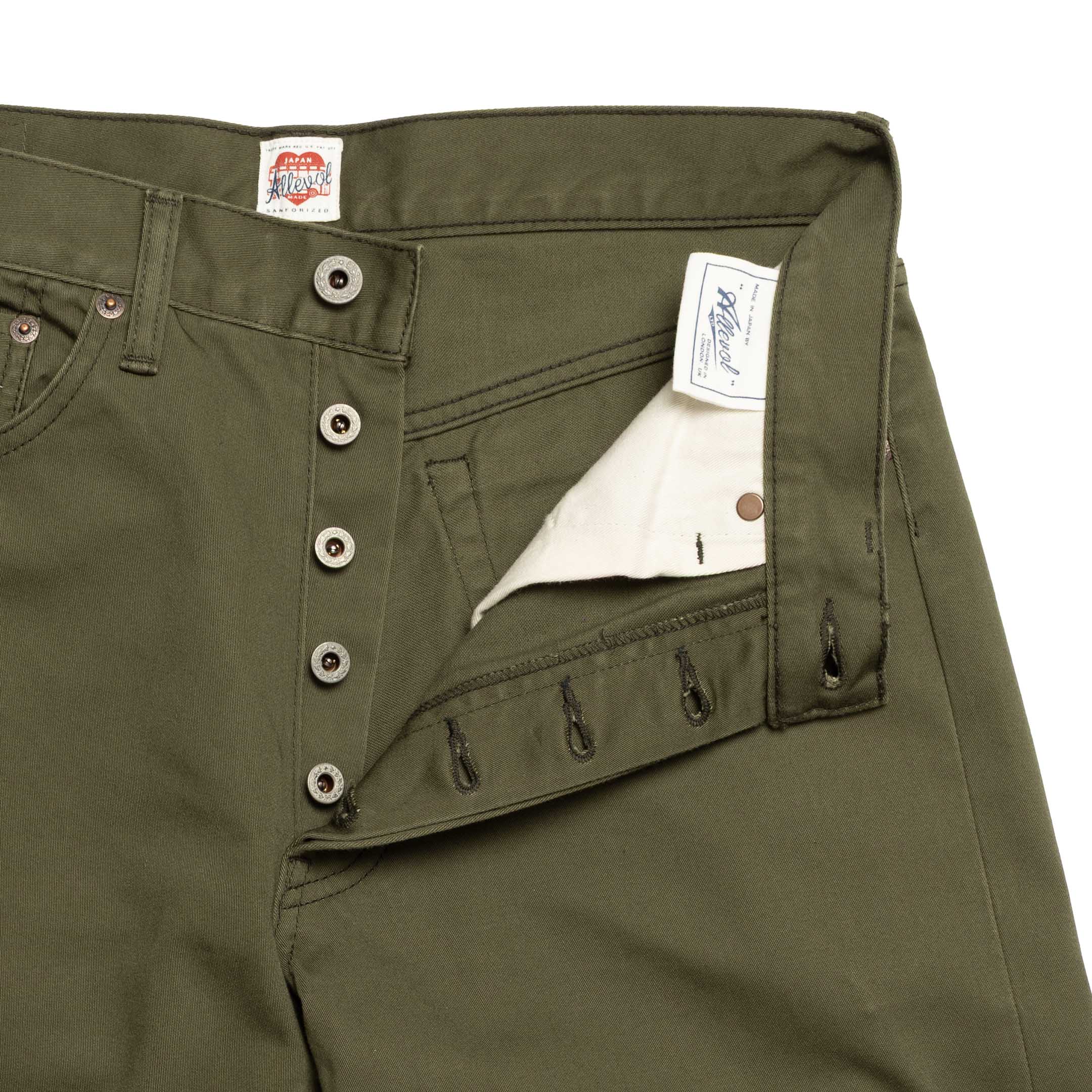 Allevol 'Roku Roku' 66 satin Green-Jean-Clutch Cafe