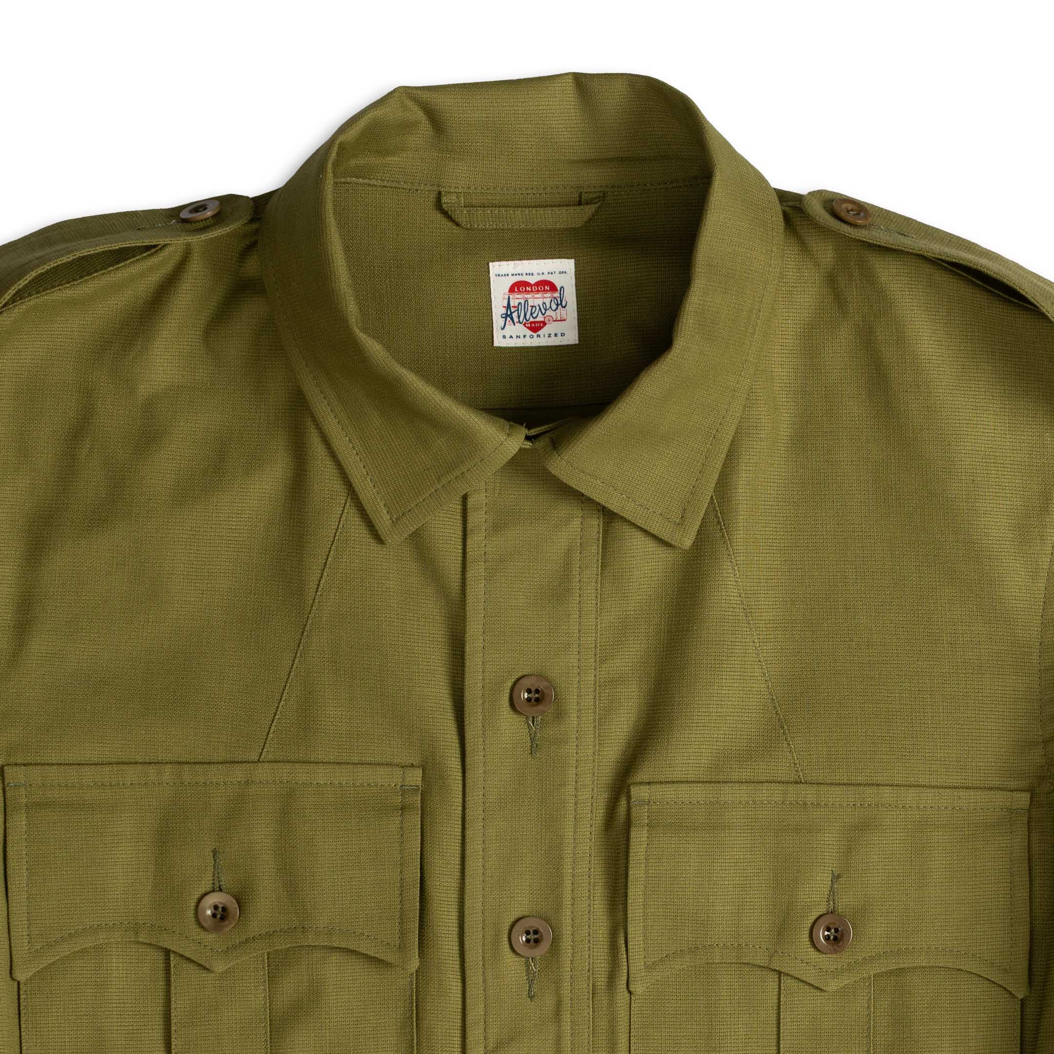 Allevol Safari Jacket British Army Green-Jacket-Clutch Cafe