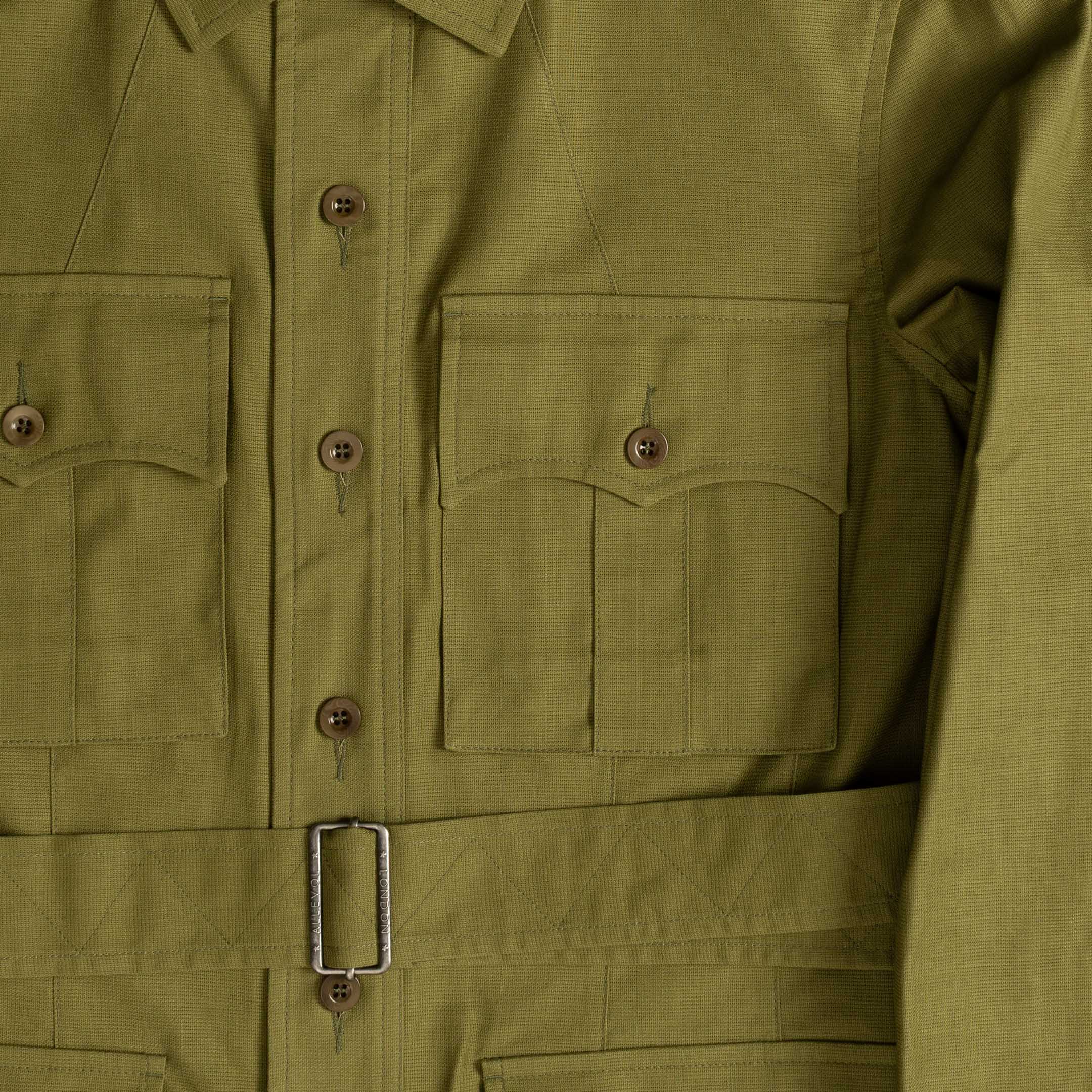 Allevol Safari Jacket British Army Green-Jacket-Clutch Cafe