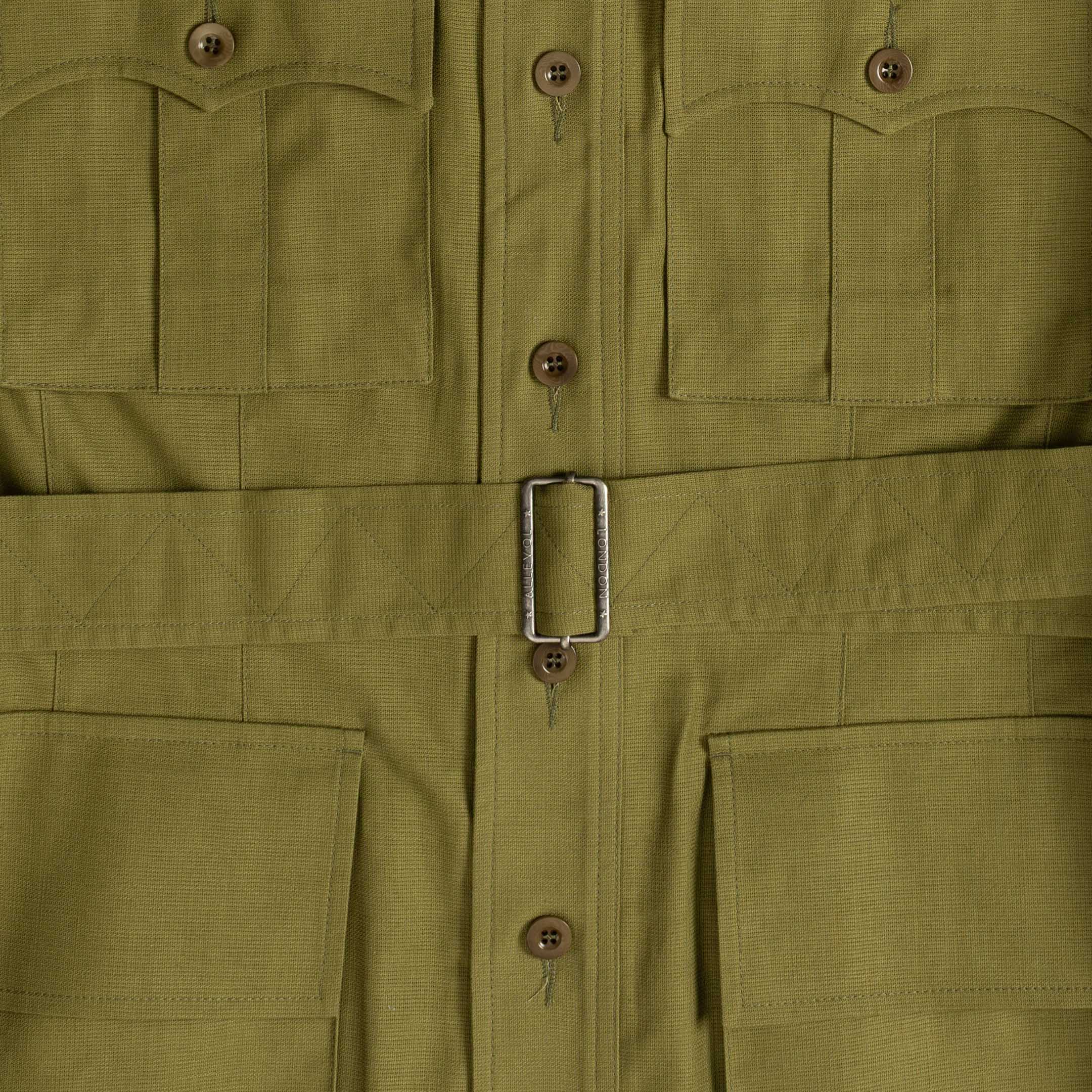 Allevol Safari Jacket British Army Green-Jacket-Clutch Cafe