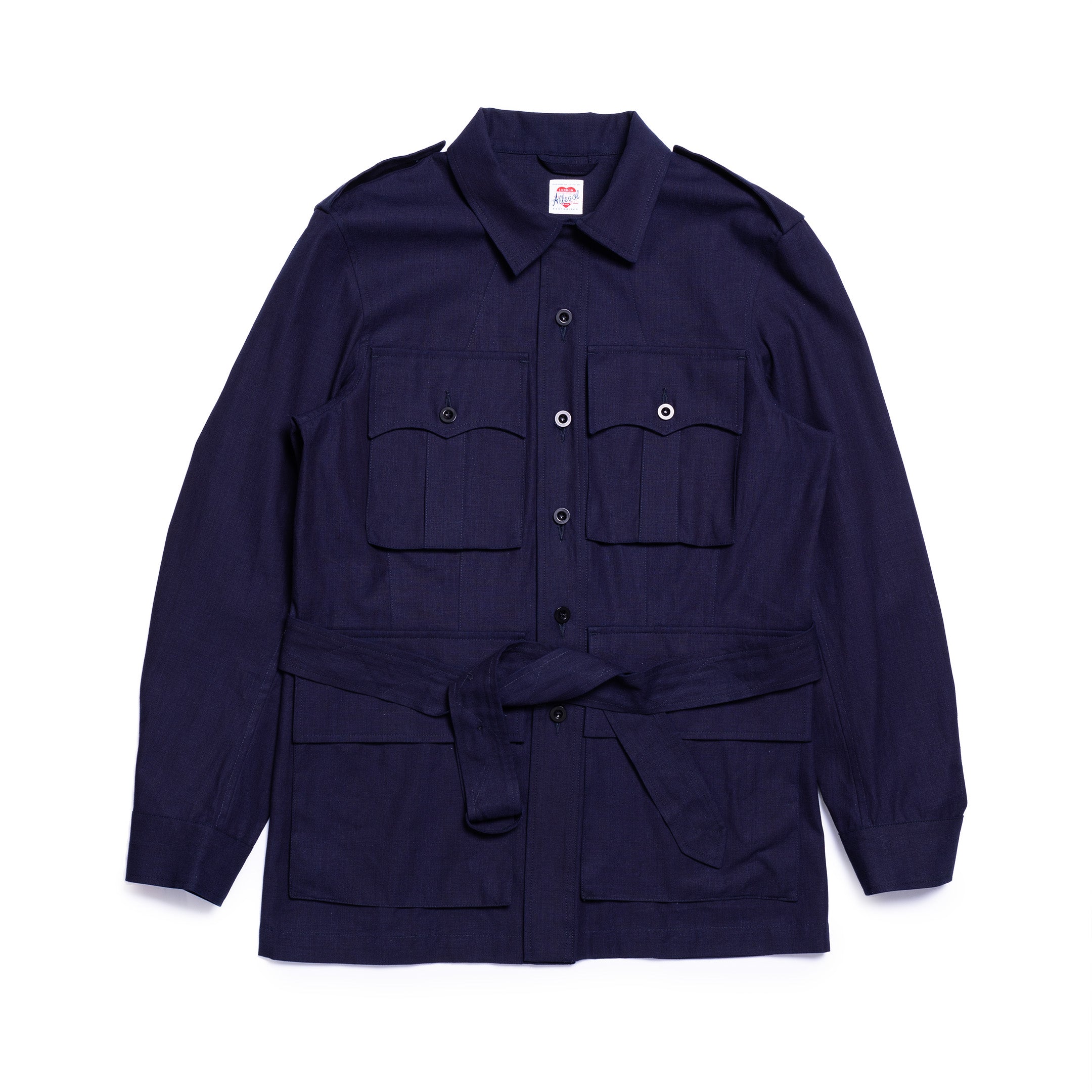 Allevol Safari Jacket Indigo-Jacket-Clutch Cafe