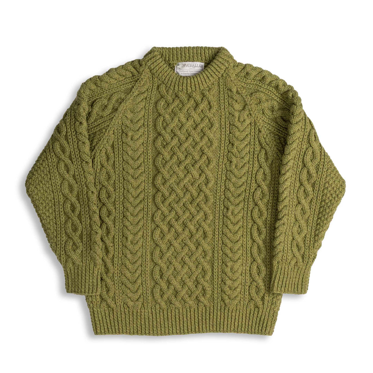 Allevol x Inverallan 1A Country Meetings Crew Neck Sweater Merino Lambswool Dark Apple-Knitwear-Clutch Cafe
