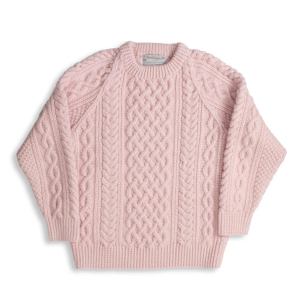Allevol x Inverallan 1A Country Meetings Crew Neck Sweater Merino Lambswool Pink Gin 333-Knitwear-Clutch Cafe